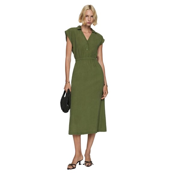 Mango Modal Dress with Buttons - Picture 2 of 7